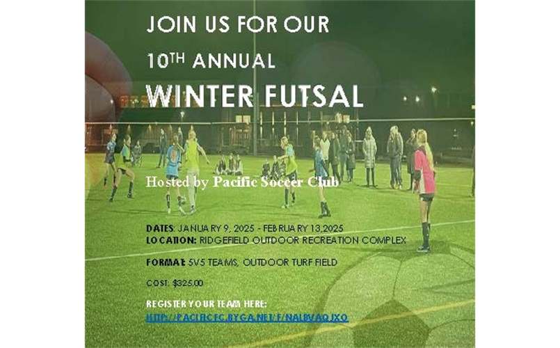 PSC Winter Futsal at RORC!! Starts Jan 9th